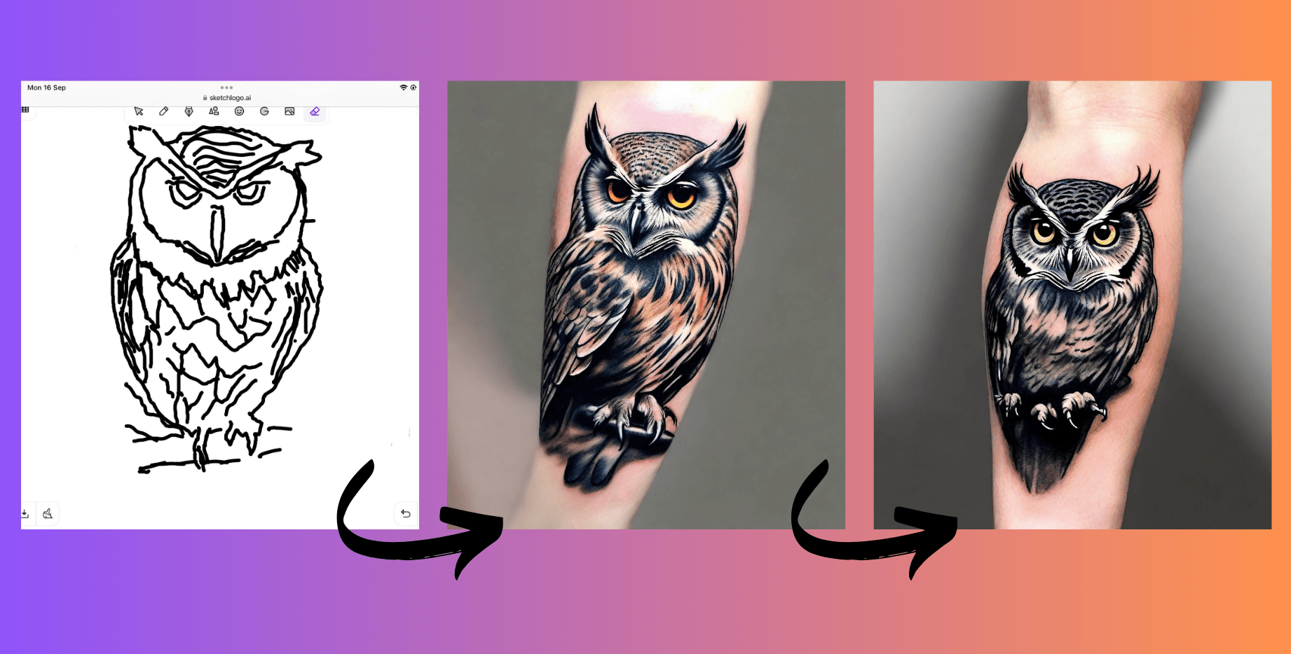 Un generador de diseños de tatuajes con IA